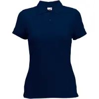 Fruit Of The Loom Vrouwen Dames-Fit 65/35 Poloshirt Korte Mouwen (Donker Marine)