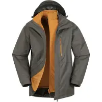 Mountain Warehouse Heren Bracken Extreme 3 in 1 Waterdichte Jas (Groen)