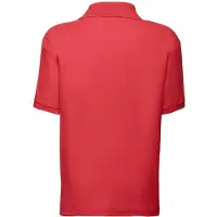 Fruit Of The Loom Kinderen /Kinder Poly/ Katoen Piqué-Poloshirt Voor Kinderen. (Rood)