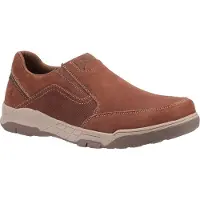 Hush puppies Leren herenschoenen Fletcher (Tan)