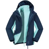 Mountain Warehouse Kinder/Kinder Lightning 3 in 1 Waterdichte Jas (Blauw)