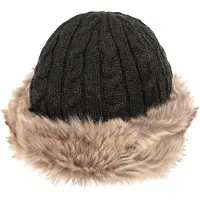 Mountain Warehouse Vrouwen/dames Faux Fur Winter Hat (Houtskool)