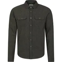 Mountain Warehouse Heren Overhemd met lange mouwen in molton (Groen)