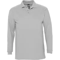 Sols Heren-Winter II Poloshirt met lange mouwen van Piqué katoen (Grijze Mergel)