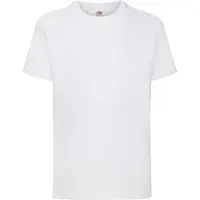 Fruit Of The Loom Kinder Unisex Valueweight T-shirt Korte Mouwen (2 stuks) (Wit)