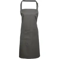 Premier Dames/Dames Kleuren Bipschort Met Zak / Werkkleding (Donkergrijs)