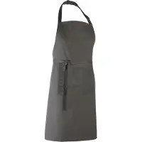 Premier Dames/Dames Kleuren Bipschort Met Zak / Werkkleding (Pakket van 2) (Donkergrijs)