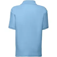 Fruit Of The Loom Kinder/Kinder 65/35 Effen Piqué Poloshirt (Hemelsblauw)
