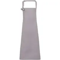 Premier Unisex Calibre Heavy Cotton Canvas Bib Apron (Zilver)