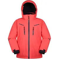 Mountain Warehouse Slalom Extreme Waterdichte Ski-jas voor kinderen/Kinderen (Vuurkoraal)