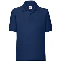 Fruit Of The Loom Kinder/Kinder 65/35 Effen Piqué Poloshirt (Marine)