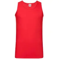 Fruit Of The Loom Heren sportvest top (Rood)