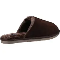Hush puppies Heren Coady Suede Slippers (Bruin)