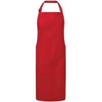 Premier Biologisch Fairtrade Gecertificeerd Gerecycled Volledig Schort (Rood)