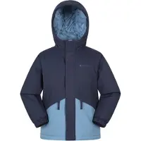 Mountain Warehouse Cyclone Waterdichte Gewatteerde Jas voor Kinderen/Kinderen (Marine)