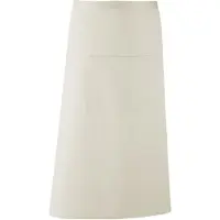 Premier Unisex Kleuren Barschort / Werkkleding (Lange Continentale Stijl) (Pakket van 2) (Natuurlijk)