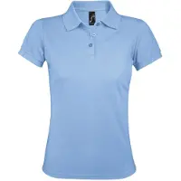 Sols Dames/dames Prime Pique Polo Shirt (Hemelsblauw)