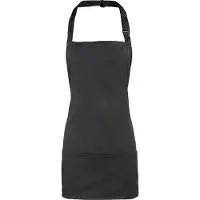 Premier Kleuren 2-in-1 schort / werkkleding (Pack of 2) (Zwart)
