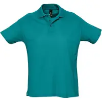 Sols Heren Zomer II Pique Poloshirt met korte mouwen (Eendenblauw)