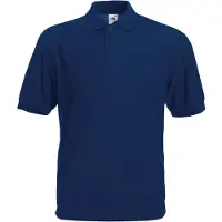 Fruit Of The Loom Heren 65/35 Pique Poloshirt Korte Mouwen (Marine)