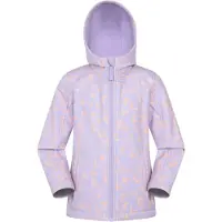 Mountain Warehouse Kinder/Kids Exodus Bedrukt Waterafstotend Soft Shell Jasje (Lichtpaars)