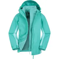 Mountain Warehouse Kinder/Kinder Lightning 3 in 1 Waterdichte Jas (Licht Teal)