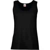 Fruit Of The Loom Dames / Vrouwen Dames-Fit Valueweight Hemd (Zwart)