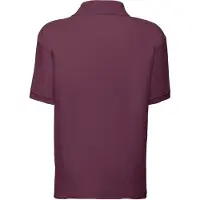 Fruit Of The Loom Kinder/Kinder 65/35 Effen Piqué Poloshirt (Bourgondië)