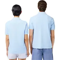 Lacoste Unisex Klassiek poloshirt voor volwassenen Natural Dyed (Blauw)