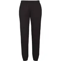 Fruit Of The Loom Heren klassieke joggingbroek met elastische zoom (Zwart)