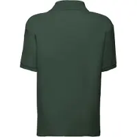 Fruit Of The Loom Kinder/Kinder 65/35 Effen Piqué Poloshirt (Fles groen)