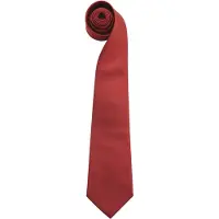 Premier Heren "Kleuren" Gewone mode / Business Tie (Pakket van 2) (Bourgondië)