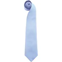 Premier Heren “Kleuren” Effen Mode / Zakelijke Stropdas (Midden Blauw)