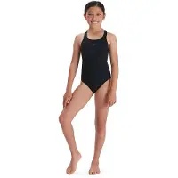 Speedo Meisjes Medalist Eco Endurance+ Eendelig Badpak (Zwart)