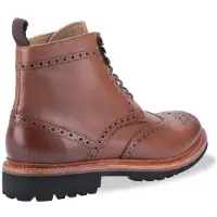 Cotswold Heren Rissington Commando Lace Up Leren Kleding Laars (Bruin)