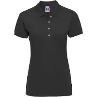 Russell athletic Russell Dames/dames Stretch Short Sleeve Polo Shirt (Zwart)