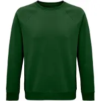 Sols Unisex Adult Space Organic Raglan Sweatshirt (Fles groen)