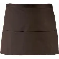 Premier Dames/Dames Kleuren 3 Zakschort / Werkkleding (Pakket van 2) (Bruin)