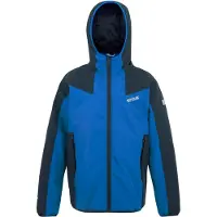 Regatta Volcanics Reflecterende Waterdichte Jas voor Kinderen/Kinderen (Marine/Snorkelblauw)
