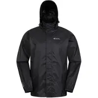 Mountain Warehouse Heren Pakka II Waterdichte Jas (Zwart)