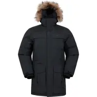 Mountain Warehouse Heren Antarctic Extreme Waterdichte Donzen Jas (Houtskool)