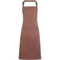 Premier Dames/Dames Kleuren Bipschort Met Zak / Werkkleding (Mokka)