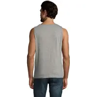 Sols Heren Justin Mouwloze Tank / Vest Top (Grijze Mergel)