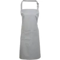 Premier Dames/Dames Kleuren Bipschort Met Zak / Werkkleding (Zilver)
