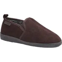 Hush puppies Heren Arnold Slip On Leather Slipper (Bruin)