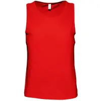 Sols Heren Justin Mouwloze Tank / Vest Top (Rood)