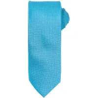 Premier Uniseks Micro Wafel Stropdas voor volwassenen (Turquoise)