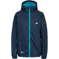 Trespass - "Qikpac" jas, waterdicht, opvouwbaar, damesmodel TP3379 (maat S) (marineblauw)
