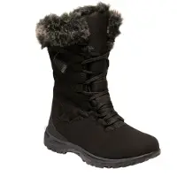 Regatta Great Outdoors Dames/Dames Newley Thermo Laarzen met imitatiebont (Zwart/Brielgrijs)
