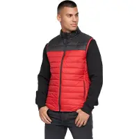 Crosshatch Heren Presnell Hoog Hals Gilet (Rood)